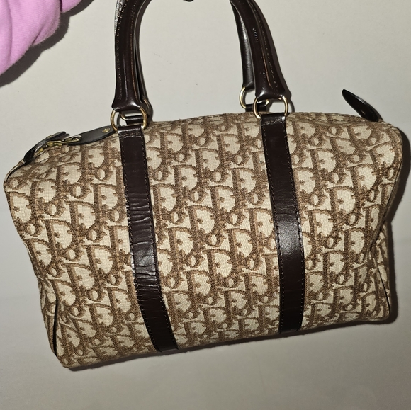Dior Handbags - Christian Dior Brown Trotter Boston Bag